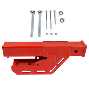 DURAFORCE Tractor Clamp on Trailer Hitch 2" Receiver Replace for most Tractor Bucket (Red)