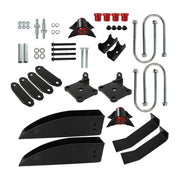 DURAFORCE Rear Leaf Spring Relocation Pocket Kit+Axle Seats For Chevy Belair 150 210 55-57