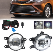 DURAFORCE LED Fog Driving Lights Set For 2021-2025 2023 TY Sienna Harness Switch Kits Pair