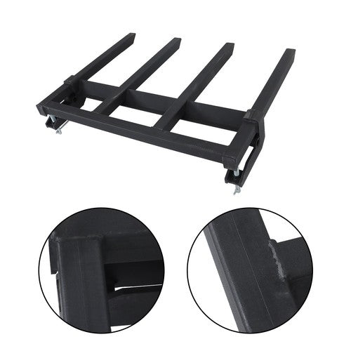 DURAFORCE 2500lbs 42" Clamp on Heavy Debris Fork for Tractor Skid Steer Buckets Universal
