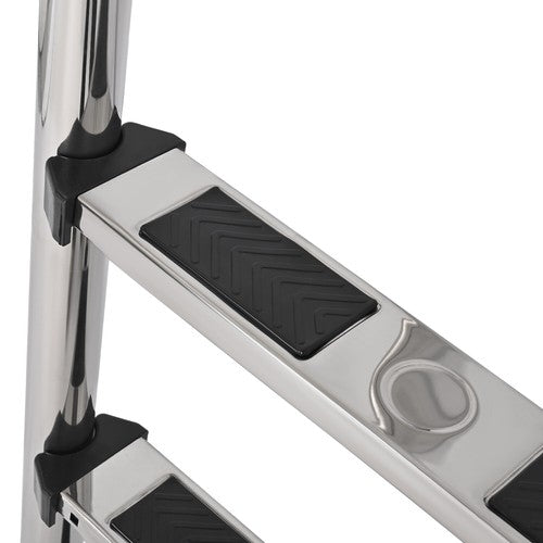 DURAFORCE 3-Step Stainless Steel Swimming Pool Stairs w/ Non-Slip Footstep For In-Ground