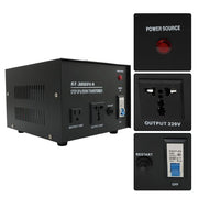 DURAFORCE 3000W Step Up/Down 220V-110V /110V-220V Voltage Converter Transformer New
