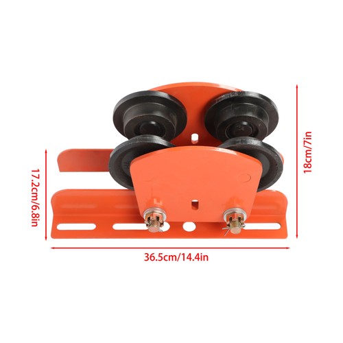 DURAFORCE 2200lbs/1 Ton I-Beam Manual Trolley Double Wheels 2.68"-4.33" Adjustable