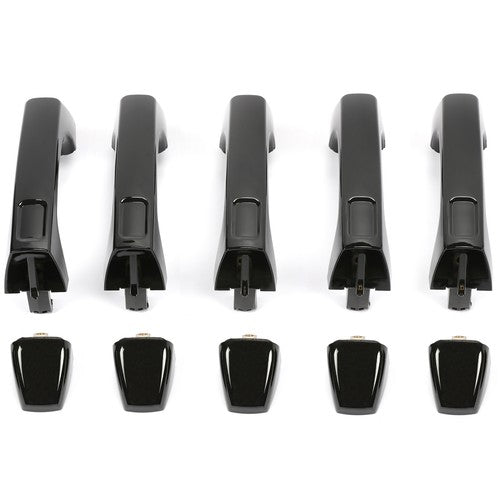 DURAFORCE For Hummer H3 H3T 2006-2010 25832250 Black Door Handle Outside Front & Rear 5PCS