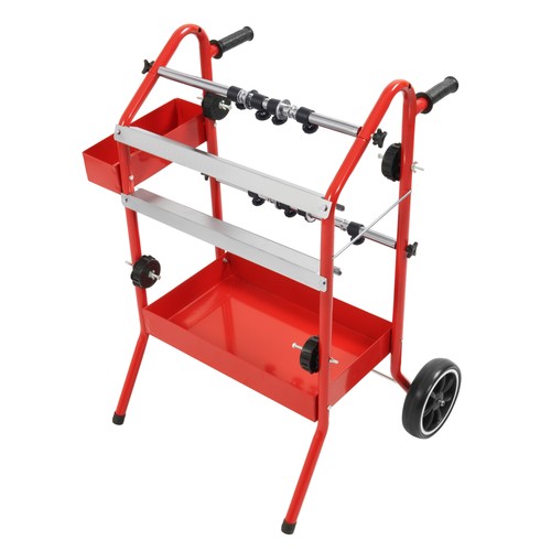 DURAFORCE Mobile 18" Multi-Roll Masking Paper Machine w/ Storage Trays Holds Auto Tape
