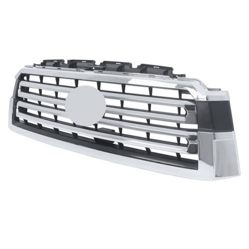DURAFORCE Front Bumper Upper Grille Chrome New Fit For Toyota Sequoia 2018 19-22 Plastic