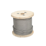 DURAFORCE T304 3/16 Inch Stainless Steel Cable 7x19 Strands 250FT 3700 lbs Steel Wire Rope
