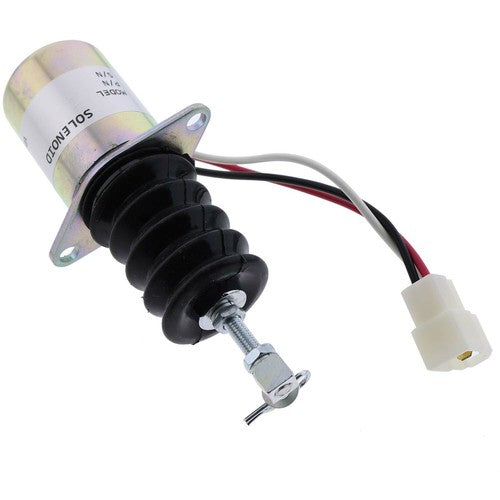 DURAFORCE New Fuel Shut Off Solenoid Valve 119629-66801 For Yanmar 3TNE88 12 Volt