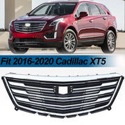 DURAFORCE Front Bumper Upper Grille Chrome for Cadillac XT5 2016 2017 2018 2019 2020
