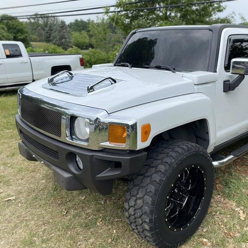 Hood Deck Vent Panel Handle Cover Trim Chrome For 2006 To 2010 Hummer H3