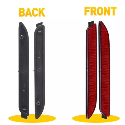 2x For Toyota RAV4 2019 2020-2023 Red Rear Bumper Reflector LED Stop Brake Light