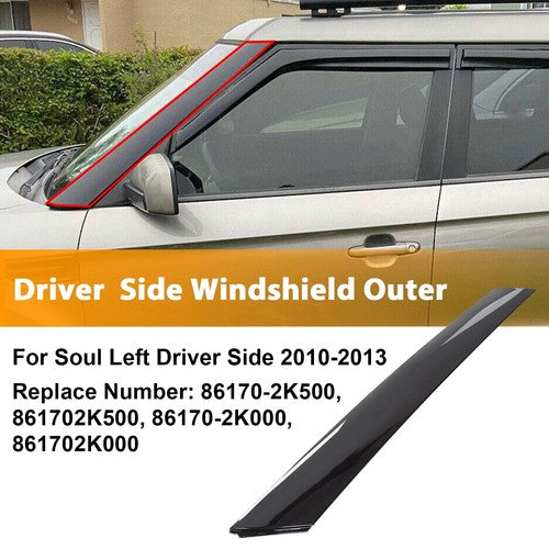 For Kia Soul 2010-2013 Driver Side Exterior Molding Windshield A Pillar Trim Panel