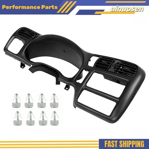 DURAFORCE Black Dash Trim Bezel Fit For 1998 2004 Blazer Jimmy Sonoma S10 Bravada