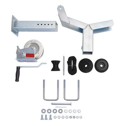 DURAFORCE Adjustable Winch Stand Winch Post For Boat Trailer parts W/ 1400lbs Winch Roller