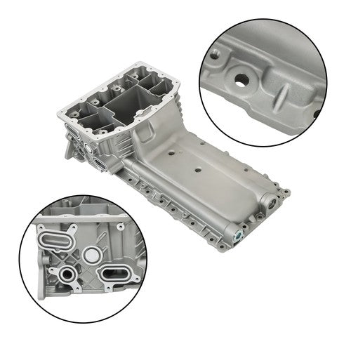 DURAFORCE Aluminum Engine Oil Pan DC3Z-6675-B DC3Z-6675-C For F-650 Super Duty 2018-2019