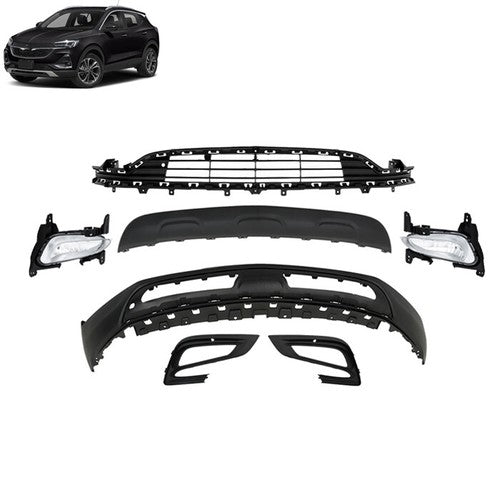 DURAFORCE Black Plastic Front Bumper Complete With Grills For Buick Encore 2017-2022 New