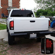 DURAFORCE Smoked Black LED Tail Light Lamp One Pair Fit For Dodge Ram 1500 2500 3500 02-06