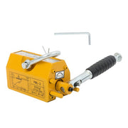 DURAFORCE 440lbs/200kg Permanent Magnetic Lifter 2.5 Safety Factor Lifting Magnet Yellow