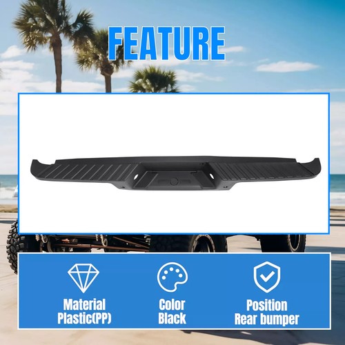 Black Rear Bumper Top Step Cover with Sensors for Ford F150 F 150 09 14 Styleside