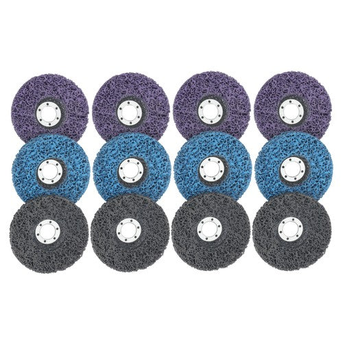 DURAFORCE Diamond Grinding Discs 4 pieces each in blue, purple 12 Packs of 4-1/2' x 7/8'