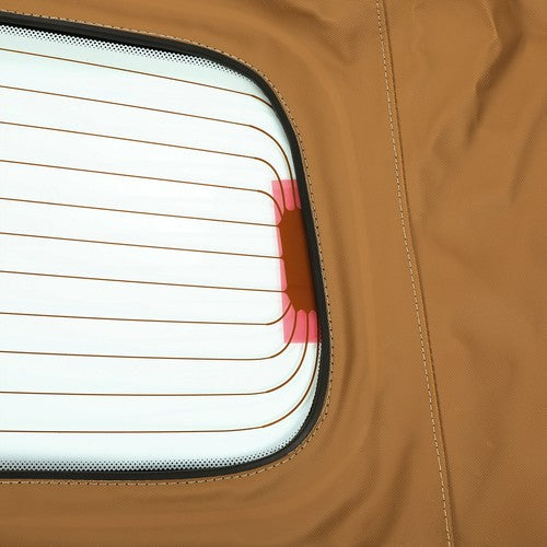 DURAFORCE For 05-14 Ford Mustang Convertible Soft Top & Heated Glass Window Sailcloth Tan