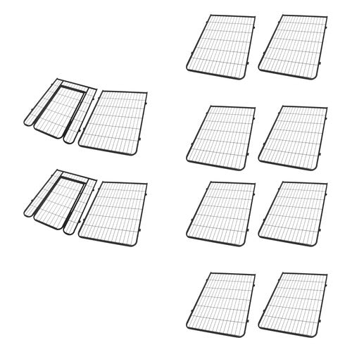 DURAFORCE 12 Panels 40x27 inch Dog Playpen Crate Fence Pet PlayPen Exercise Cage