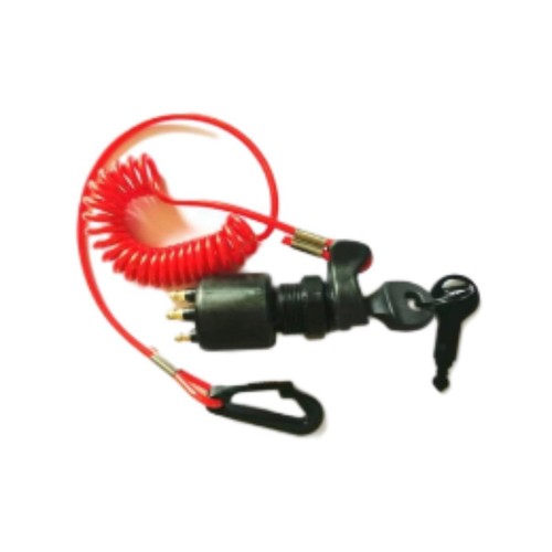 5005801 175974 Ignition Key Switch with Lanyard for Johnson Evinrude Boat