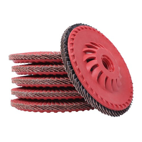 DURAFORCE 4-1/2" x 7/8" Ceramic Grinding Wheel Type 29 Flap Discs 10 Pack 60 Grit