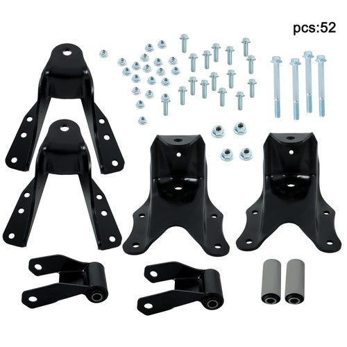DURAFORCE For Ford F250 F350 83-1997 LH/RH Rear Leaf Spring Hanger Bracket Shackle 722-101