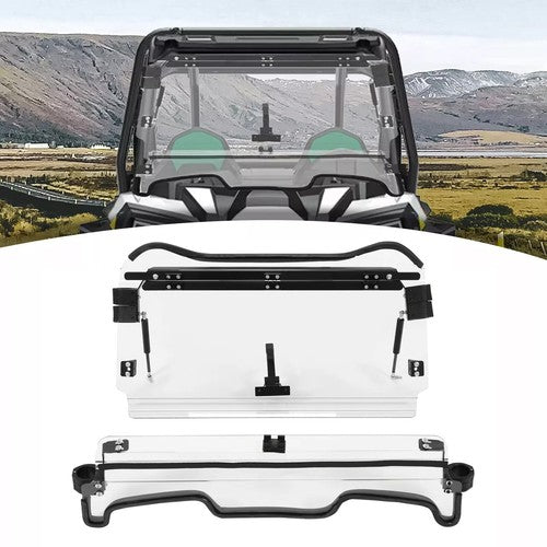 DURAFORCE Flip Windshield for 2018-21 Polaris RZR XP Turbo S 19-21 XP 4 Scratch Resistant