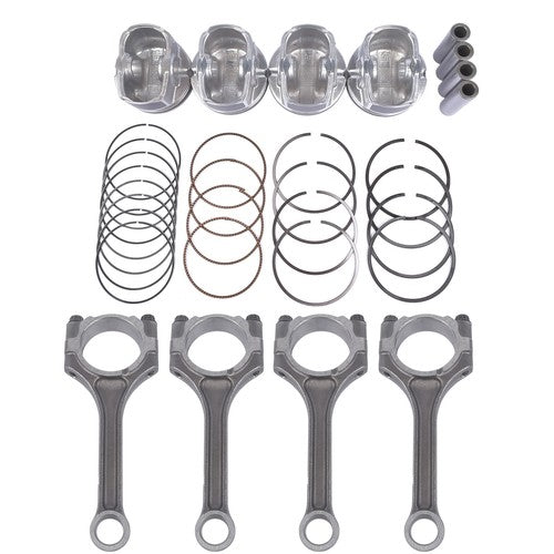 DURAFORCE 4x Connecting Rod & Piston Kit For Hyundai Veloster Kia Rio Soul 1.6L 2012-2017