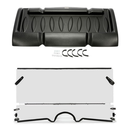 DURAFORCE For 2004-2013 Yamaha Rhino 450 660 700 Top Roof + 1/4" Front Folding Windshield