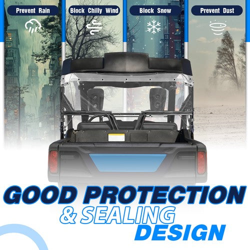 Clear Rear Windshield for 2014-Up Honda Pioneer 700 UTV