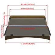 DURAFORCE For 2014- UP EZGO TXT Golf Cart Windshield Windscreen Fold Down Folding Tinted