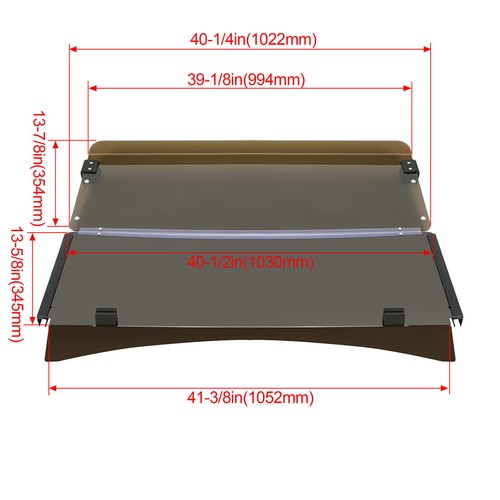 DURAFORCE For 2014- UP EZGO TXT Golf Cart Windshield Windscreen Fold Down Folding Tinted