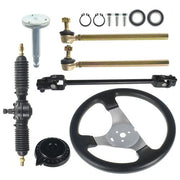 DURAFORCE 110cc Steering Wheel Assembly & Gear Rack Pinion Fit For Go Kart Quad Parts New