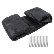 DURAFORCE 5FTx50FT Black Heavy Duty Garden Privacy Fence Barrier Net With Zip Ties