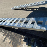 DURAFORCE 72" x15" Pair Aluminum 8500 LBS Hook Ramps Car Truck Trailer Auto Hauler Tractor