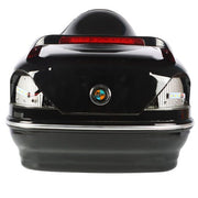 DURAFORCE 28L Universal Motorcycle Trunk Scooter Tail Box Helmet Luggage Case w/Tail Light