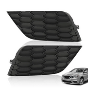 DURAFORCE Pair Front Bumper Fog Light Cover for Nissan Sentra 2016-2019 Left Right