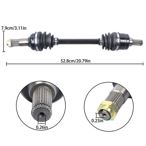 DURAFORCE Rear Left/Right CV Axles Drive Shaft ATV For Yamaha Grizzly 700 2007-2014