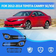 DURAFORCE For 2012-2014 Toyota Camry SE Upper & Lower Grille + Halogen Fog lights 6PCS