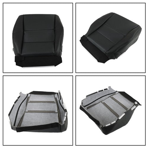 DURAFORCE New For Acura RDX 2007-2012 Driver Bottom Perforated Leather Black Seat Cover