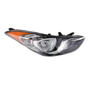 DURAFORCE ZZ2V00905 Halogen Headlights Assembly Pair for 2011-2013 Hyundai Elantra