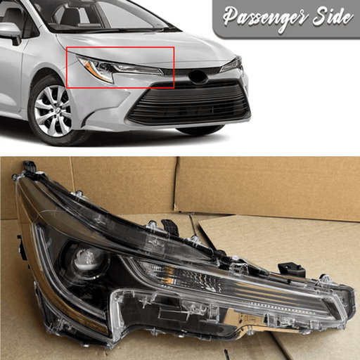 DURAFORCE LED Headlight Headlamp Assembly For Toyota Corolla L LE 2023 2024 Passenger Side