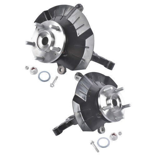 DURAFORCE 2PCS Front Loaded Steering Knuckle & Wheel Bearing Hub For Kia Soul 2014-2016