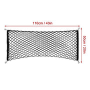 DURAFORCE For Car Rear Envelope Style Trunk Cargo Net Storage Organizer Universal Bag Hook