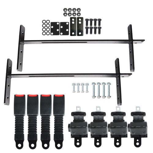 DURAFORCE Universal 4 Passenger Golf Cart Seat Belts 42" Kit For EZGO Yamaha Club Car