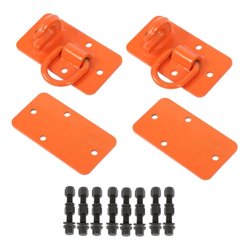 DURAFORCE 3/8" Tractor Bucket Hooks with Tie Down Ring, Grade 70 Forged Steel 2 Pack Bolt
