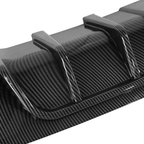 Fit 2018-2024 Infiniti Q50 Rear Diffuser & Trunk Spoiler Wing Carbon Fiber Style